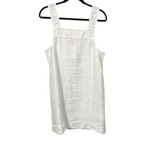 Madewell White Linen Dress Women's size 8